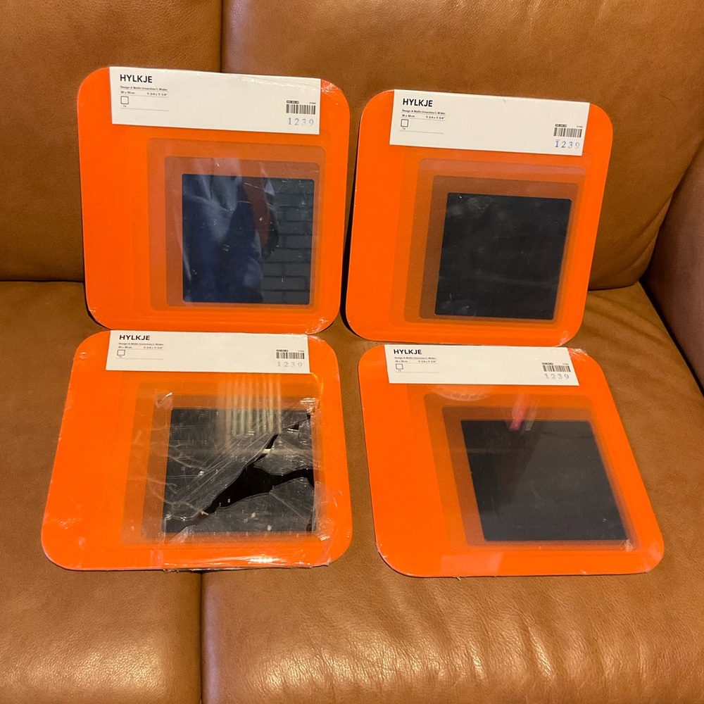 Set of 4 Vintage IKEA Retro HYLKJE Mirrors